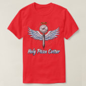 T-shirt Pizza Cutter Avec Ailes D'Un Ange, Pizza Cu (Design devant)