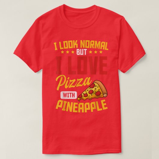 T-shirt Pizza d'ananas Hawaiian Snack Lover491 (Design devant)
