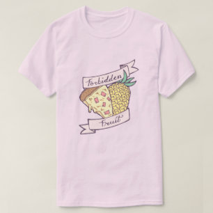 T-shirt Pizza d'ananas interdite avec retour Valentine sur