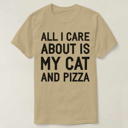 T-shirt Pizza de chat (Design devant)