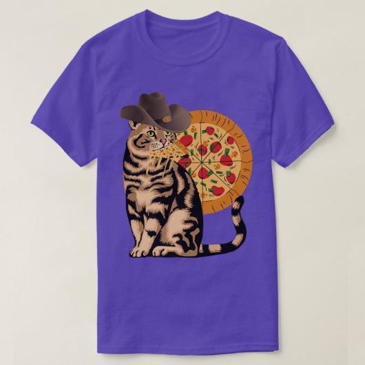 T-shirt Pizza de chat  (Design devant)