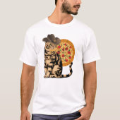 T-shirt Pizza de chat (Devant)