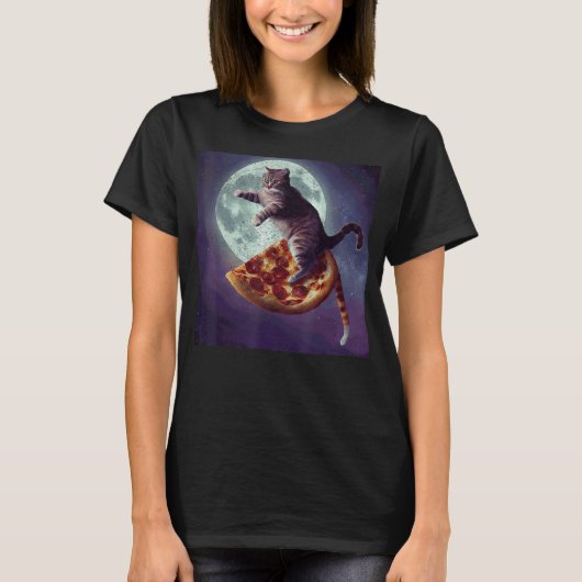T-shirt Pizza de chat (Devant)