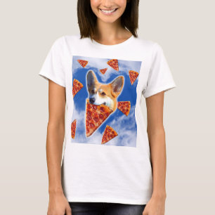 T-shirt Pizza de Chien de Corgi