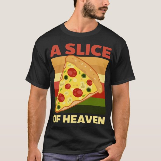 T-shirt Pizza De Design Du Ciel (Devant)