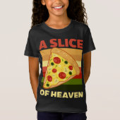 T-Shirt Pizza De Design Du Ciel (Devant)