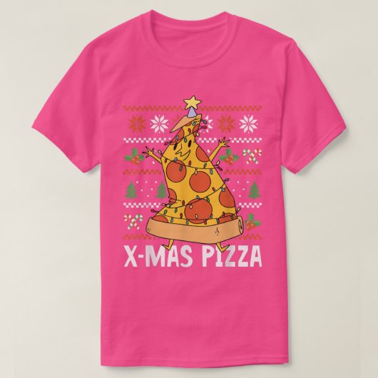 T-shirt Pizza de Noël (Design devant)