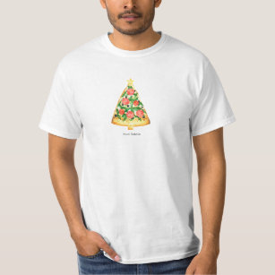 T-shirt Pizza de Noël italien de Buon Natale