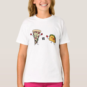 T-shirt Pizza de pepperoni CONTRE le taco : Mexicain