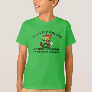 T-shirt Pizza Dessin Animé Rétro Vintage