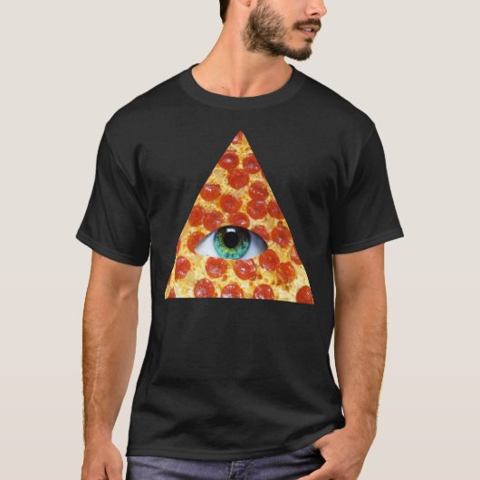 T-shirt Pizza d'Illuminati (Devant)