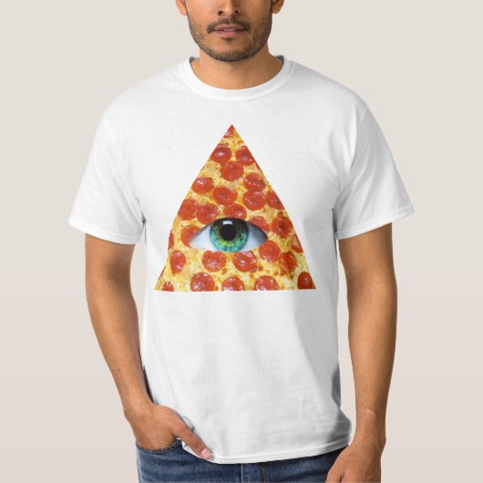 T-shirt Pizza d'Illuminati (Devant)