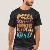 T-shirt Pizza Donuts Cookies Ice Cream Fast dessert pastri (Devant)