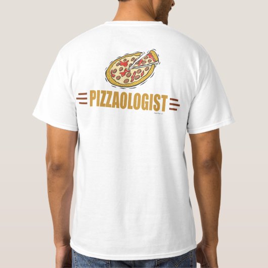 T-shirt Pizza drôle (Dos)