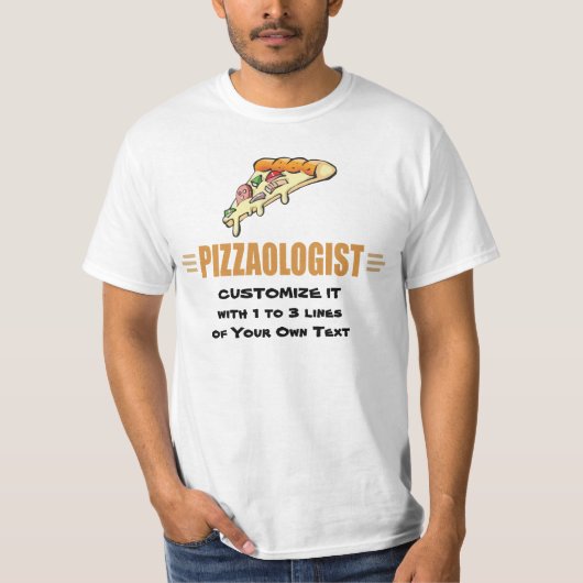 T-shirt Pizza drôle (Devant)