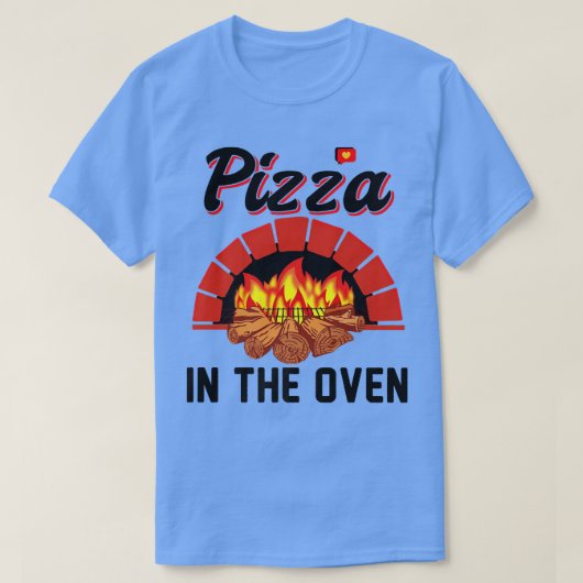 T-shirt Pizza Drôle Dans La Grossesse Des Femmes Enceintes (Design devant)