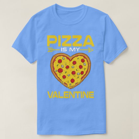 T-shirt Pizza Drôle Est Ma Saint Valentin Cadeaux Garçons  (Design devant)