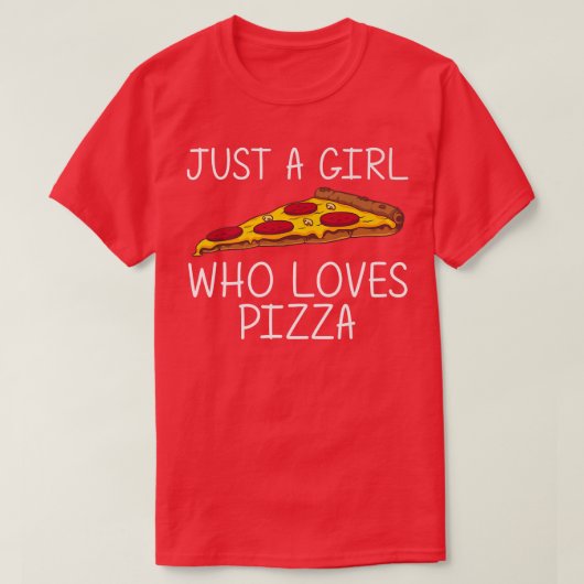 T-shirt Pizza Drôle Pour Filles Enfant Alimentation Italie (Design devant)
