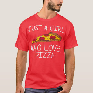 T-shirt Pizza Drôle Pour Filles Enfant Alimentation Italie