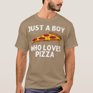 T-shirt Pizza Drôle Pour Garçons Enfants Alimentation Ital