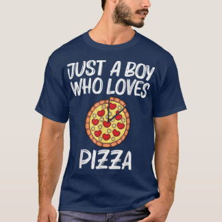 T-shirt Pizza Drôle Pour Les Garçons Pizza Lover Chef Pepp