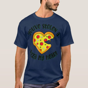 T-shirt Pizza en forme de coeur Drôle Drôle Aiguil