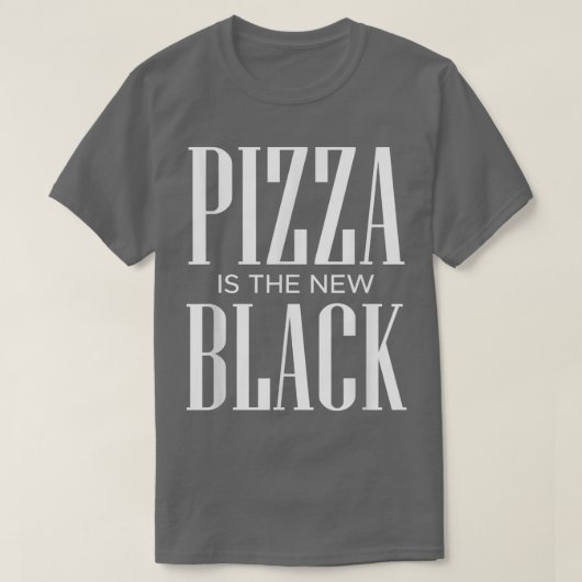 T-shirt Pizza Est Le Nouveau Noir3865 (Design devant)