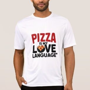 T-shirt Pizza est ma langue d'amour
