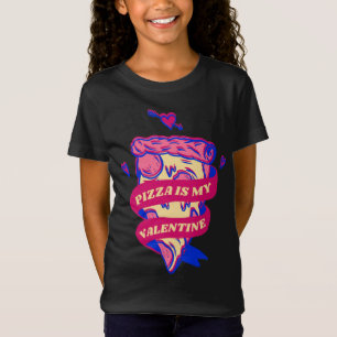 T-Shirt Pizza est ma Saint Valentin Saint Valentin Coeurs