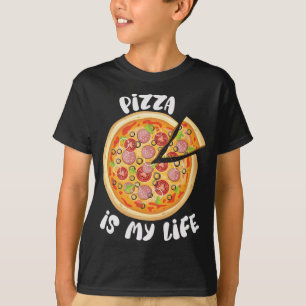 T-shirt Pizza est ma vie Pizza Lover Drôle Foodie