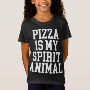 T-Shirt Pizza est mon animal d'esprit - Drôle