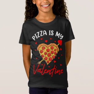 T-Shirt Pizza Est Mon Coeur Valentin, Enfants Enfants Enfa