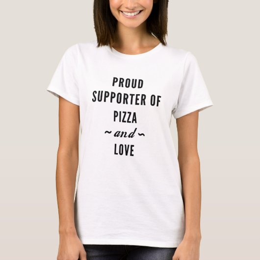 T-shirt Pizza et Amour (Devant)
