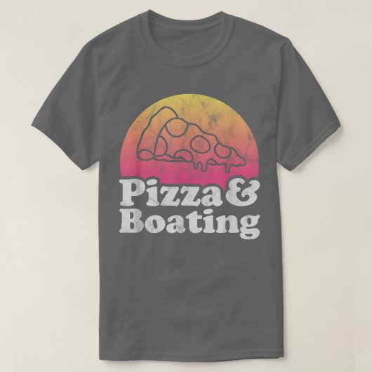 T-shirt Pizza et bateau (Design devant)