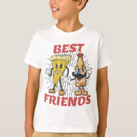Pizza Et Bière Best Friends Style Vintage Dessin