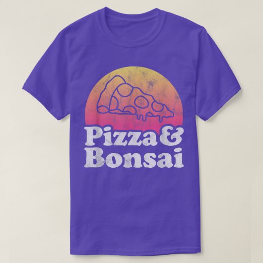 T-shirt Pizza et Bonsai Tree (Design devant)