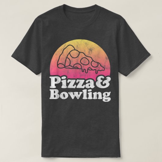 T-shirt Pizza et Bowling (Design devant)