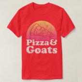 T-shirt Pizza et chèvres ou chèvre (Design devant)