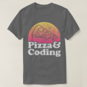 T-shirt Pizza et Codage ou Coder (Design devant)