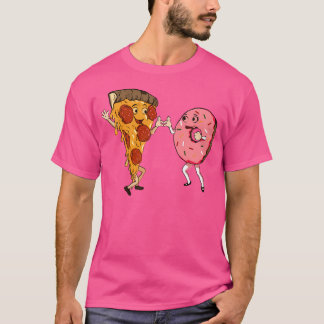T-shirt Pizza Et Donut De Restauration Rapide