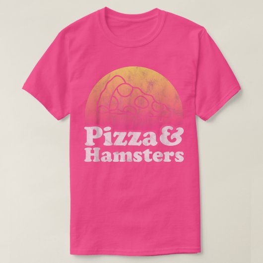 T-shirt Pizza et Hamsters ou Hamster  (Design devant)