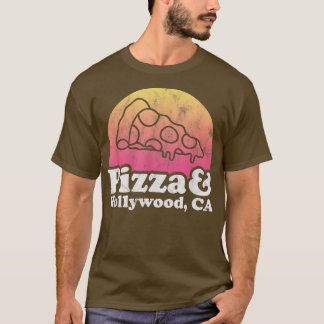 T-shirt Pizza et Hollywood, Californie ou Californie
