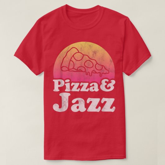 T-shirt Pizza et Jazz (Design devant)