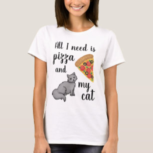 T-shirt Pizza et My Cat Funny