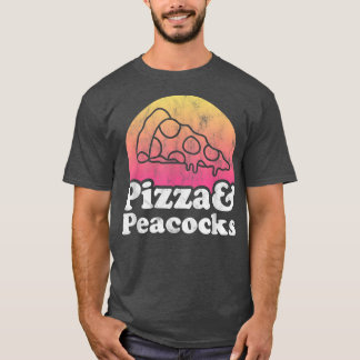 T-shirt Pizza et Peacocks ou Peacock