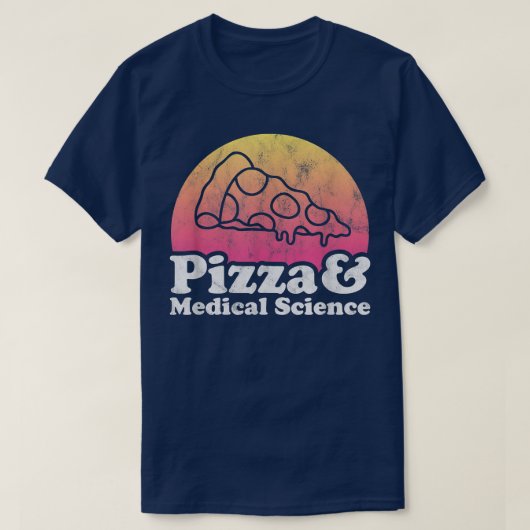 T-shirt Pizza et science Médicale (Design devant)