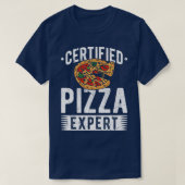 T-shirt Pizza Expert Certifié Pizza Lover (Design devant)