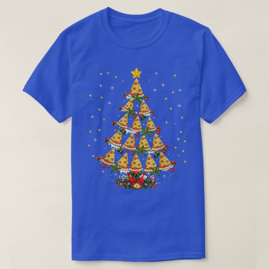 T-shirt Pizza Fast Food Lover Xmas (Design devant)