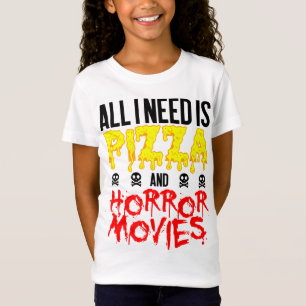 T-Shirt Pizza Film Horreur Tout Ce Dont J'Ai Besoin Hallow