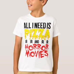T-shirt Pizza Film Horreur Tout Ce Dont J'Ai Besoin Hallow